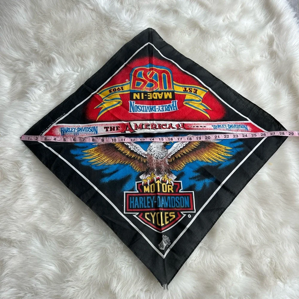 Harley-Davidson Black and Red Eagle Bandana